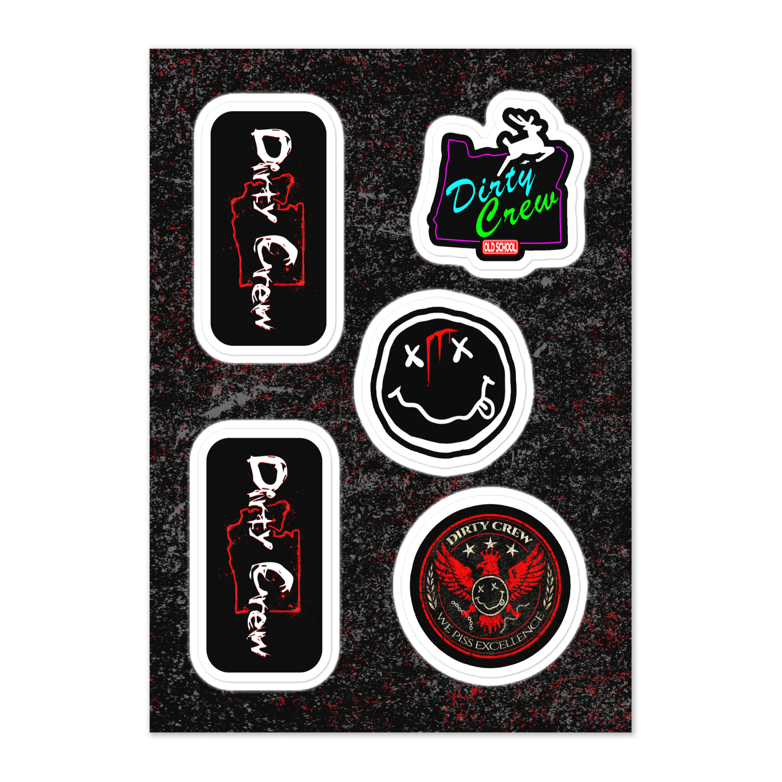 Dirty Crew Sticker sheet